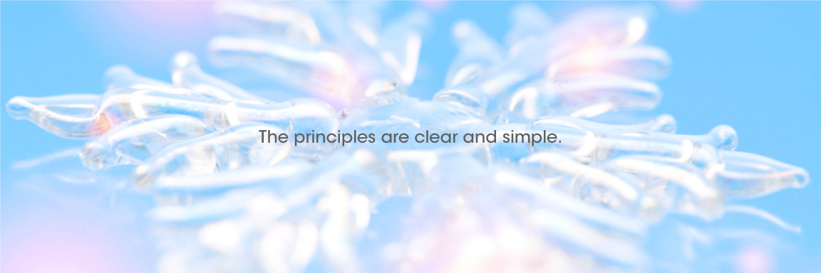 The principles are clear and simple.