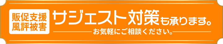 販促支援・風評被害のサジェスト対策承ります。